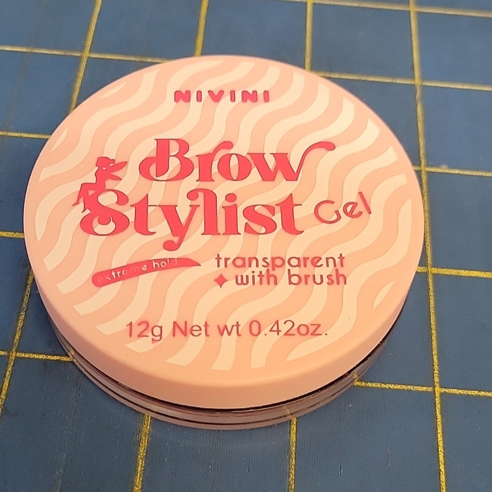 Nivini Brow Stylist Gel Transparent w Brush 12g New Sealed Jar